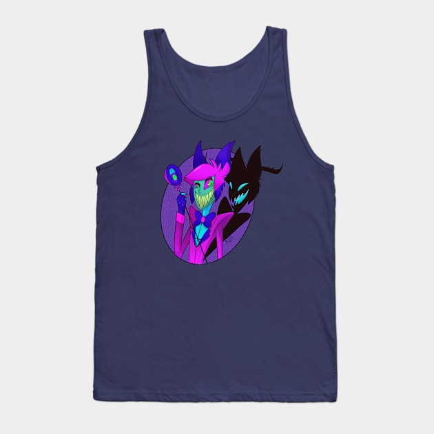 Alastor - Hazbin hotel (Neon) Tank Top by Roa